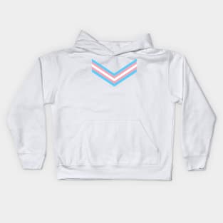 chevron - trans Kids Hoodie